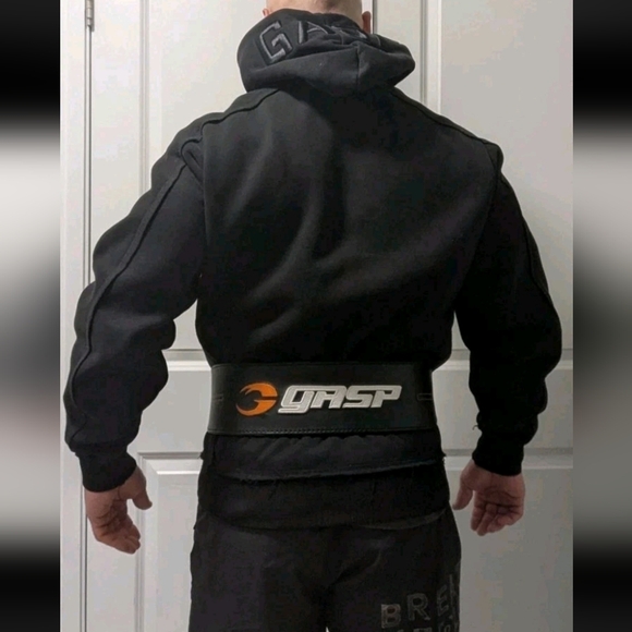 Men Pro Bodybuilder Gasp Zip Up Hoodie L - Picture 2 of 5